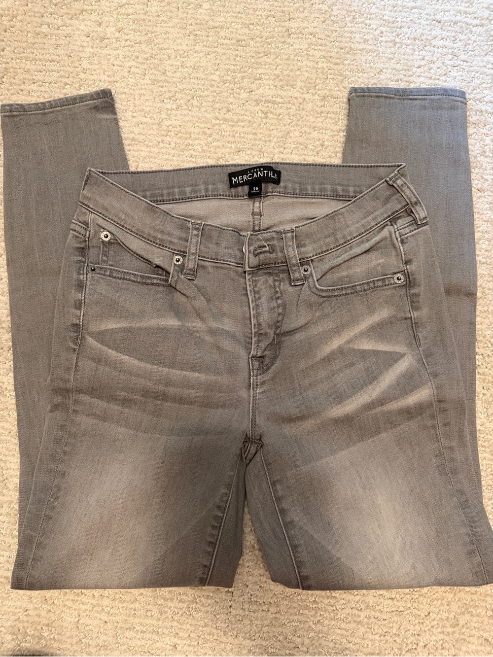 J. Crew Light Gray Skinny Jeans